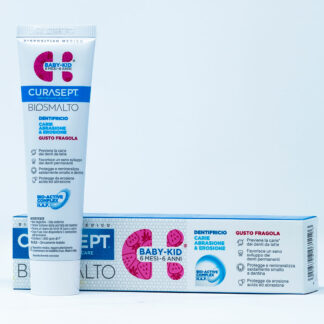 Curasept Biosmalto Dentifricio Baby-Kid Fragola 50ml