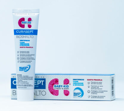 Curasept Biosmalto Dentifricio Baby-Kid Fragola 50ml
