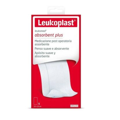 Leukoplast Leukomed Absorbent Plus medicazione post operatoria assorbente 10x20 cm 5 pezzi