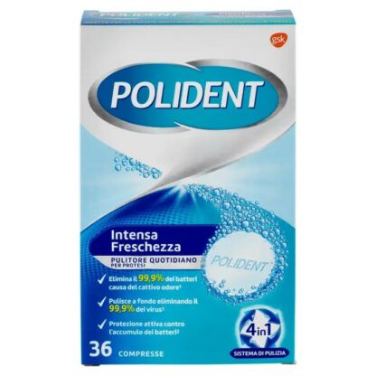 Polident Tabs Pulitore Per Protesi Dentiere 4 in 1