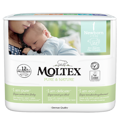 PANNOLINI MOLTEX 1 NEWBORN 22 pezzi