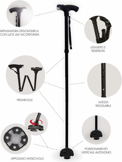 BASTONE EASY WALK con LED