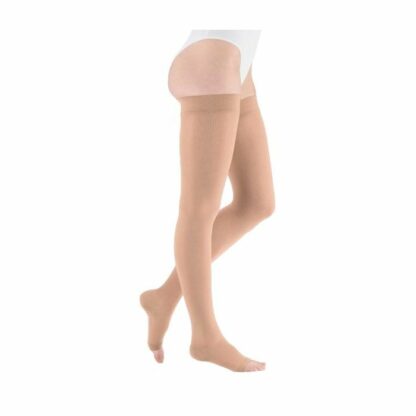 VARISAN ECOMED CCL1 AG Calza autoreggente Punta Aperta CORTO TG. L BEIGE