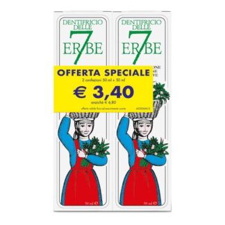 ZETA Dentifricio delle 7 erbe Abbinata( 2 conf.) 50 ml + 50 ml